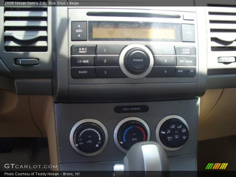 Blue Onyx / Beige 2008 Nissan Sentra 2.0