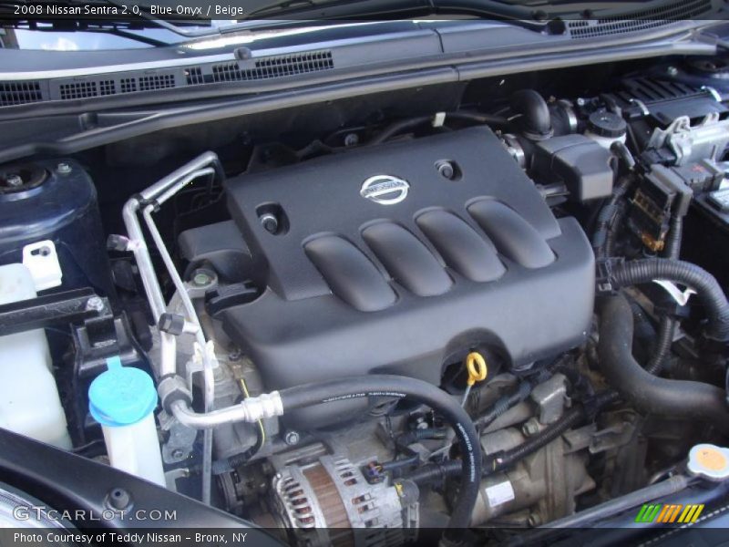 Blue Onyx / Beige 2008 Nissan Sentra 2.0