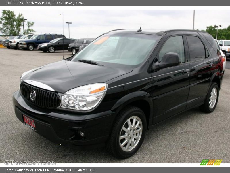 Black Onyx / Gray 2007 Buick Rendezvous CX