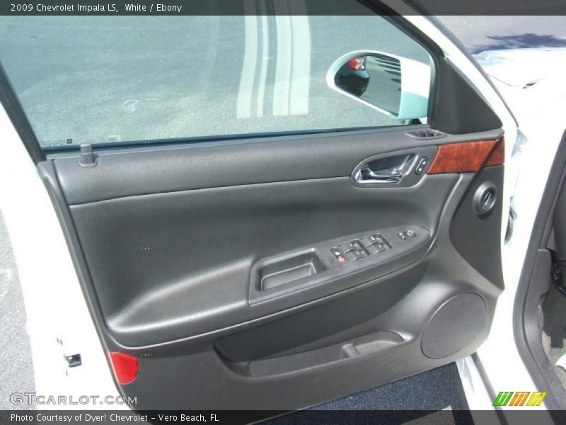 White / Ebony 2009 Chevrolet Impala LS