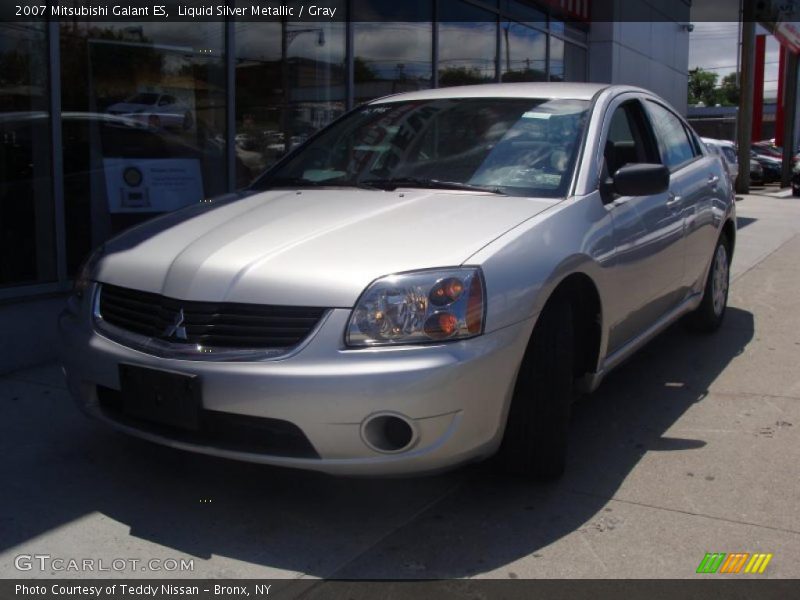 Liquid Silver Metallic / Gray 2007 Mitsubishi Galant ES