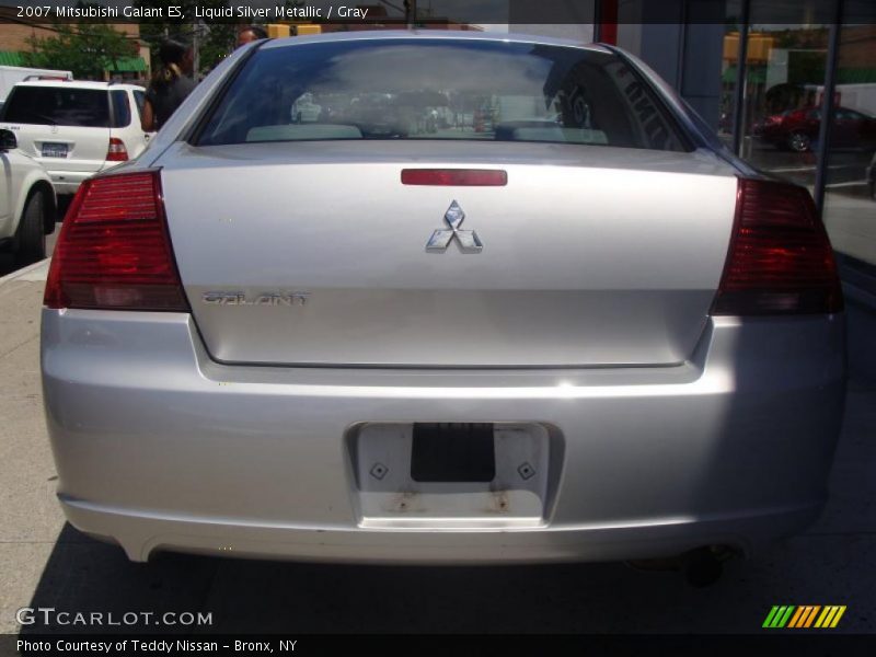 Liquid Silver Metallic / Gray 2007 Mitsubishi Galant ES