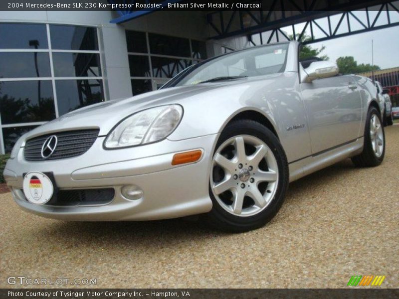 Brilliant Silver Metallic / Charcoal 2004 Mercedes-Benz SLK 230 Kompressor Roadster
