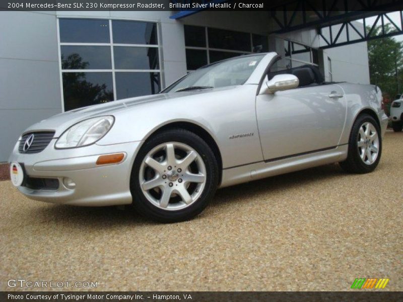 Brilliant Silver Metallic / Charcoal 2004 Mercedes-Benz SLK 230 Kompressor Roadster