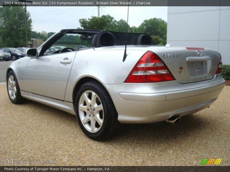 Brilliant Silver Metallic / Charcoal 2004 Mercedes-Benz SLK 230 Kompressor Roadster