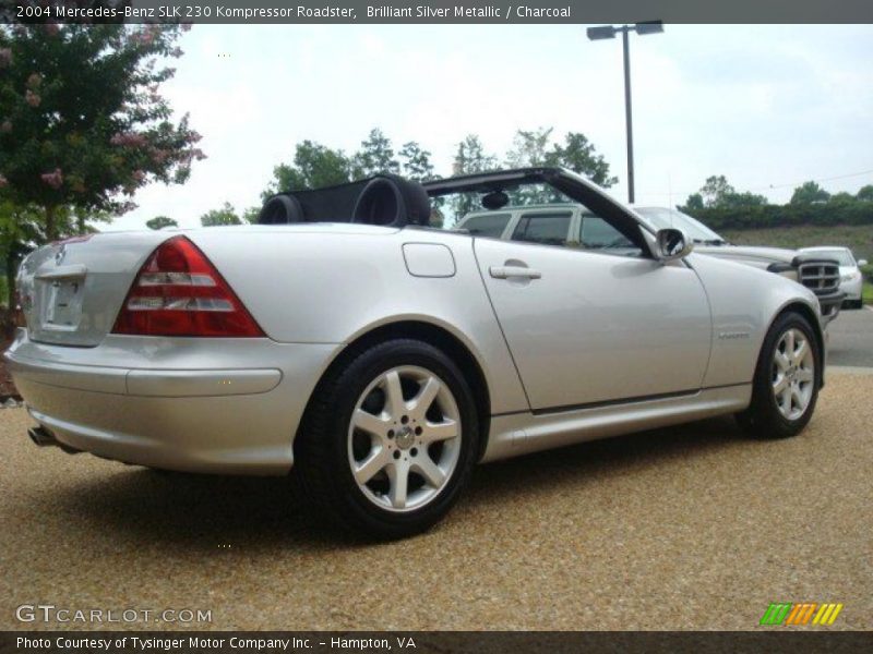 Brilliant Silver Metallic / Charcoal 2004 Mercedes-Benz SLK 230 Kompressor Roadster