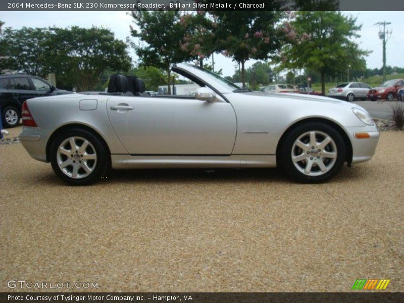 Brilliant Silver Metallic / Charcoal 2004 Mercedes-Benz SLK 230 Kompressor Roadster