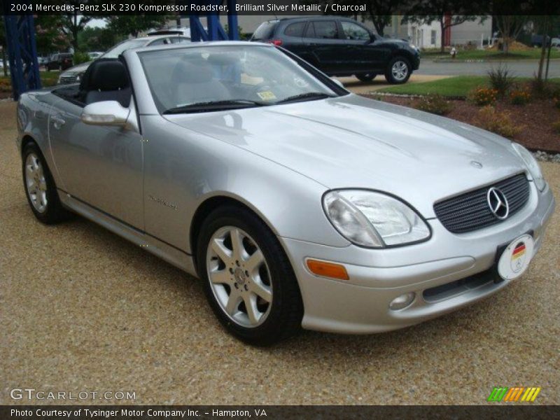 Brilliant Silver Metallic / Charcoal 2004 Mercedes-Benz SLK 230 Kompressor Roadster