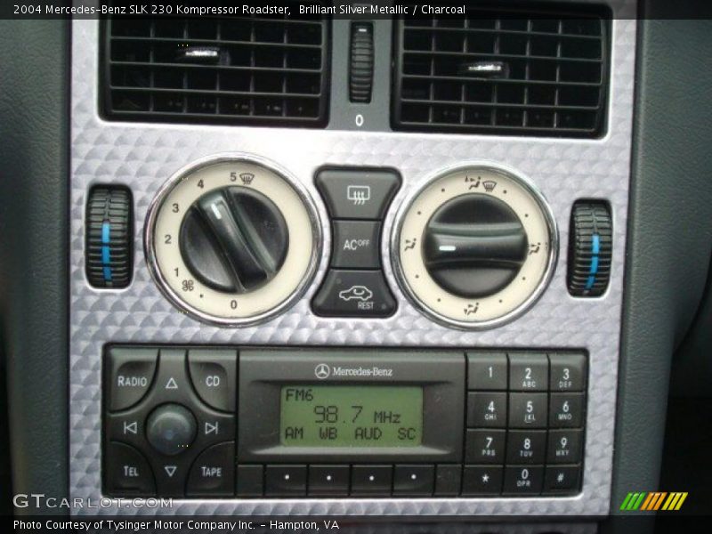 Brilliant Silver Metallic / Charcoal 2004 Mercedes-Benz SLK 230 Kompressor Roadster