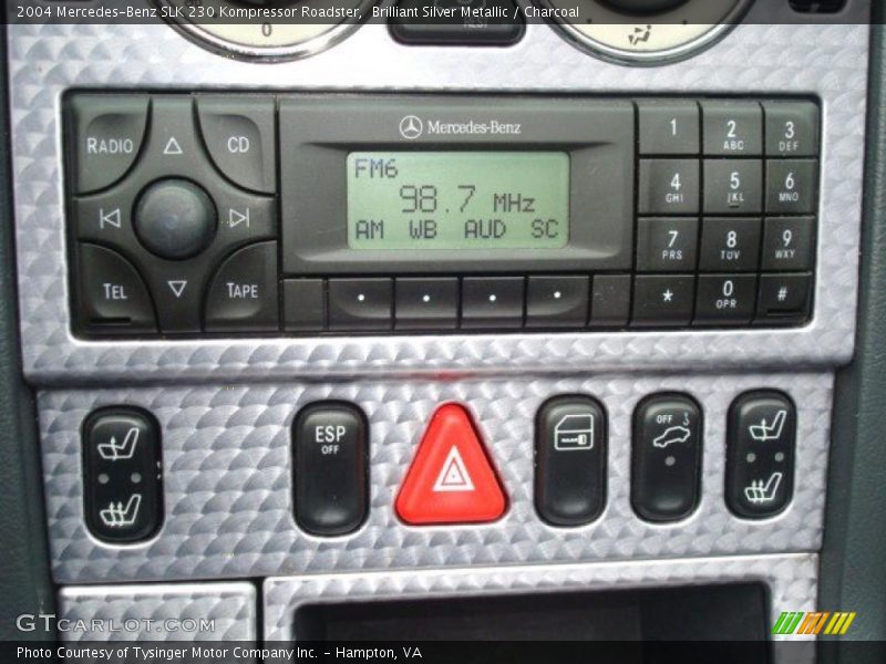 Brilliant Silver Metallic / Charcoal 2004 Mercedes-Benz SLK 230 Kompressor Roadster