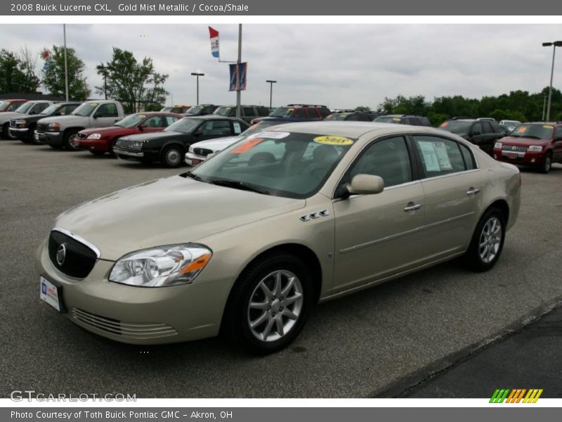 Gold Mist Metallic / Cocoa/Shale 2008 Buick Lucerne CXL