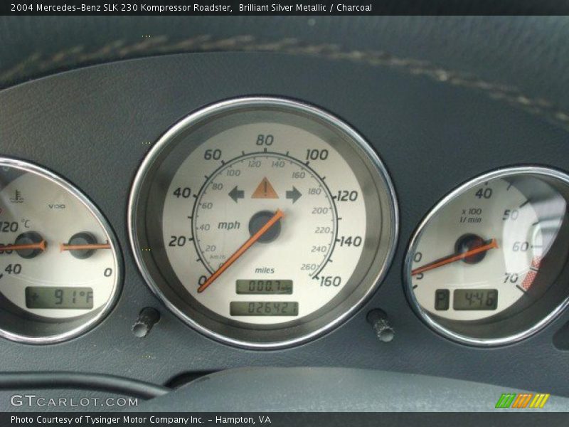 Brilliant Silver Metallic / Charcoal 2004 Mercedes-Benz SLK 230 Kompressor Roadster