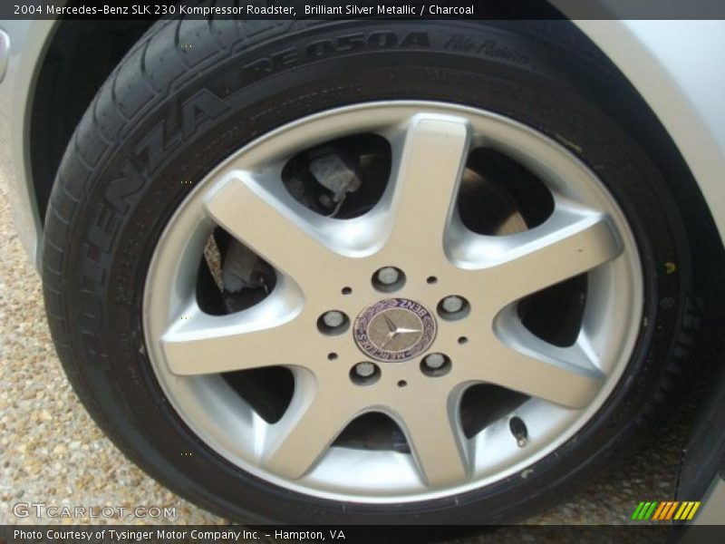 Brilliant Silver Metallic / Charcoal 2004 Mercedes-Benz SLK 230 Kompressor Roadster
