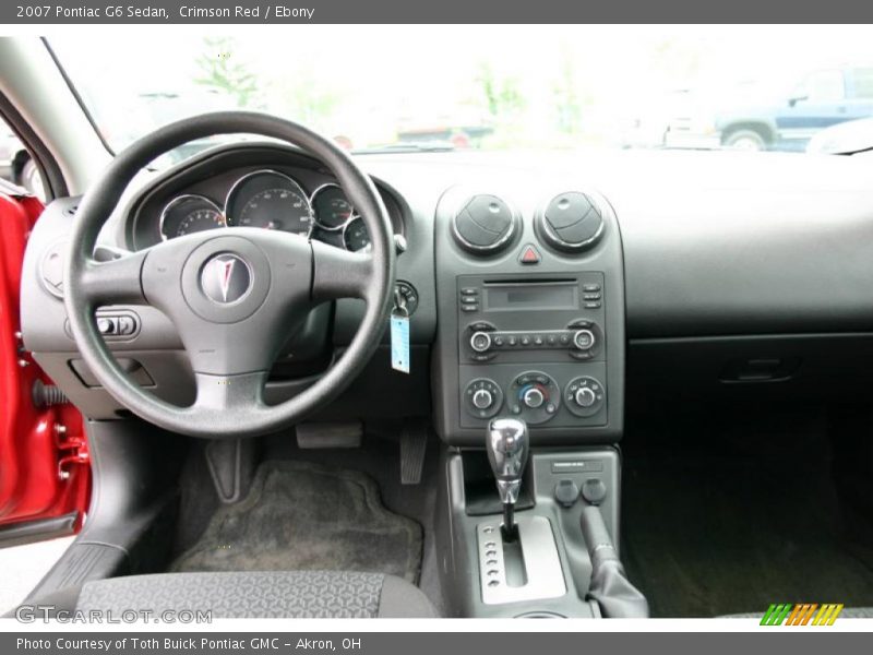 Crimson Red / Ebony 2007 Pontiac G6 Sedan