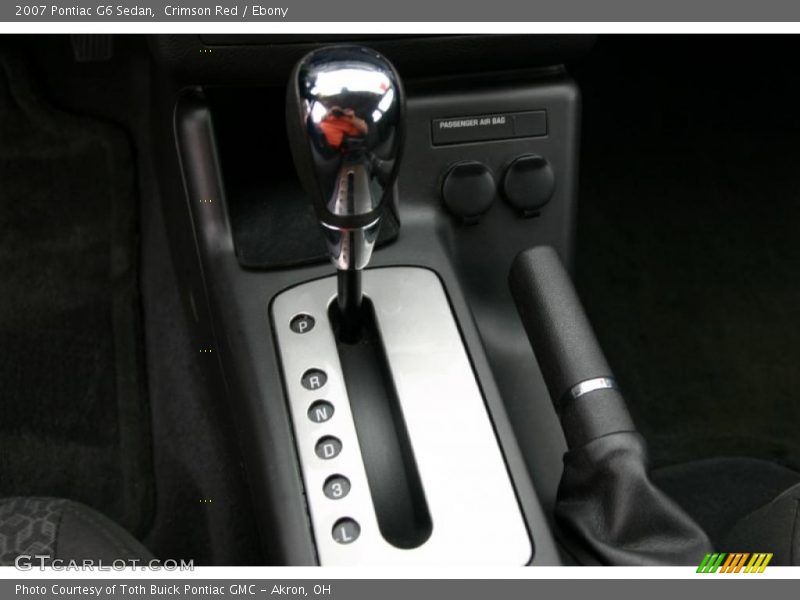 Crimson Red / Ebony 2007 Pontiac G6 Sedan