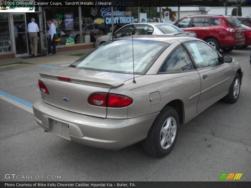 Sandrift Metallic / Neutral 2000 Chevrolet Cavalier Coupe