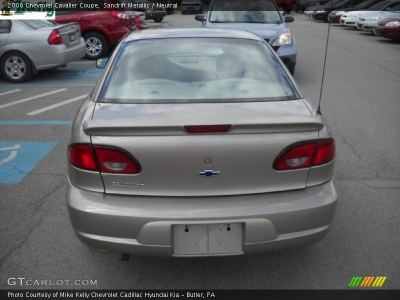 Sandrift Metallic / Neutral 2000 Chevrolet Cavalier Coupe
