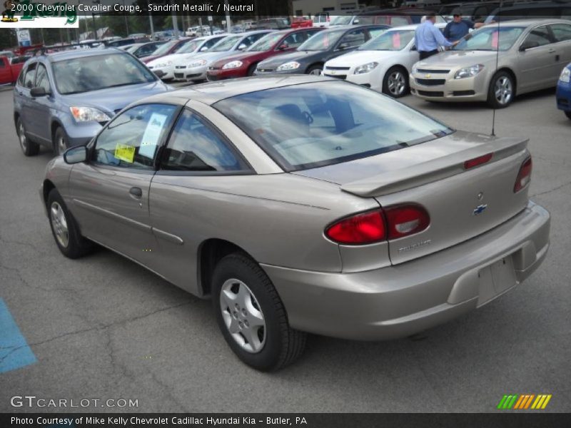 Sandrift Metallic / Neutral 2000 Chevrolet Cavalier Coupe
