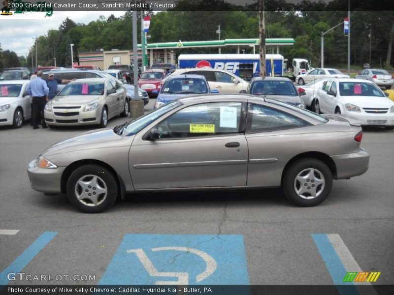 Sandrift Metallic / Neutral 2000 Chevrolet Cavalier Coupe