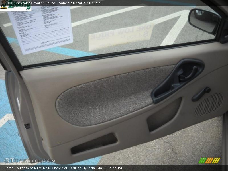 Sandrift Metallic / Neutral 2000 Chevrolet Cavalier Coupe