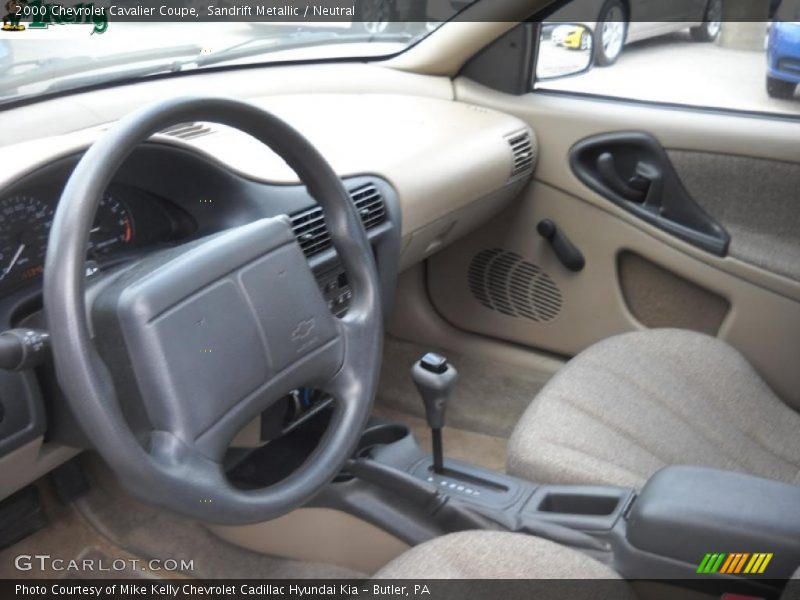Sandrift Metallic / Neutral 2000 Chevrolet Cavalier Coupe