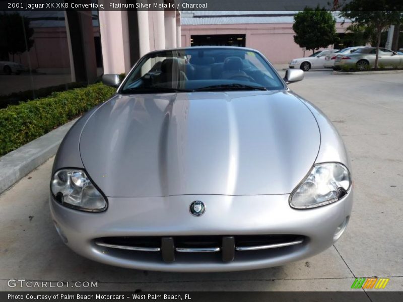 Platinum Silver Metallic / Charcoal 2001 Jaguar XK XK8 Convertible