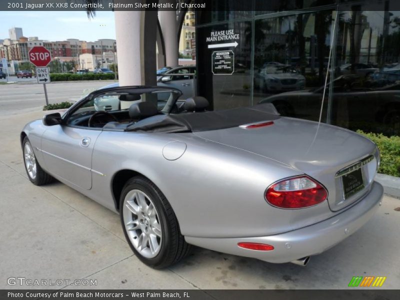 Platinum Silver Metallic / Charcoal 2001 Jaguar XK XK8 Convertible