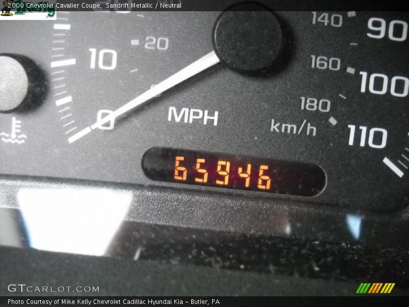 Sandrift Metallic / Neutral 2000 Chevrolet Cavalier Coupe