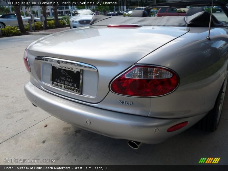 Platinum Silver Metallic / Charcoal 2001 Jaguar XK XK8 Convertible
