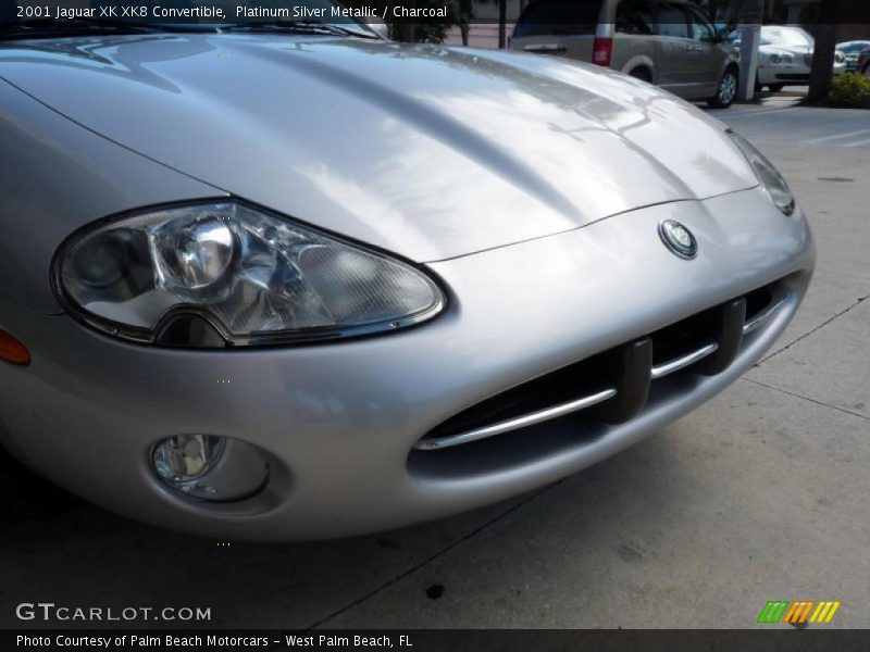 Platinum Silver Metallic / Charcoal 2001 Jaguar XK XK8 Convertible