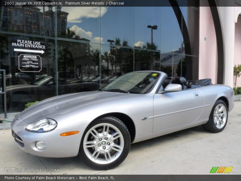 Platinum Silver Metallic / Charcoal 2001 Jaguar XK XK8 Convertible