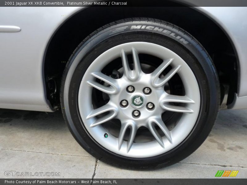 Platinum Silver Metallic / Charcoal 2001 Jaguar XK XK8 Convertible