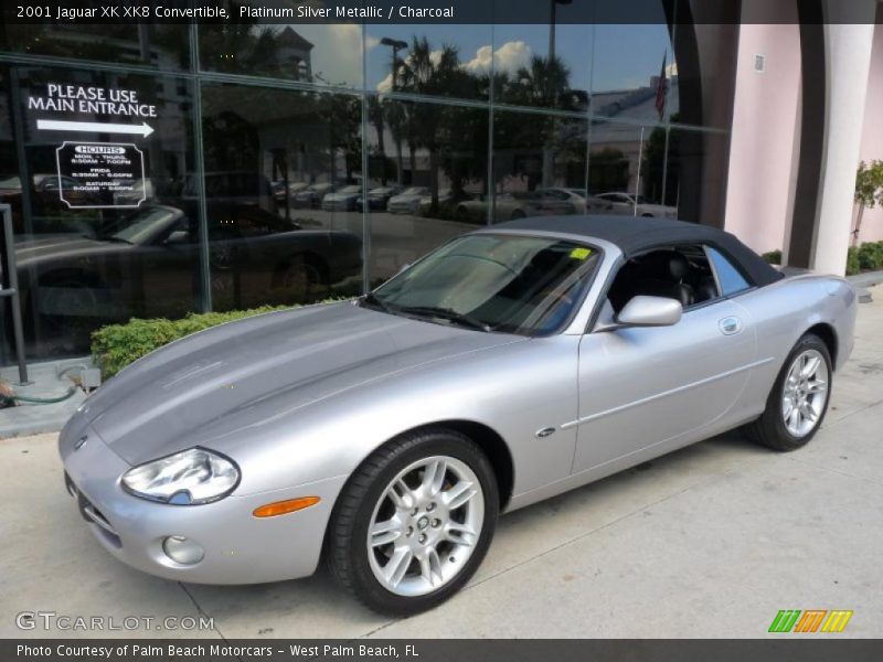 Platinum Silver Metallic / Charcoal 2001 Jaguar XK XK8 Convertible