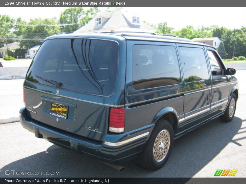 Medium Water Blue Metallic / Beige 1994 Chrysler Town & Country