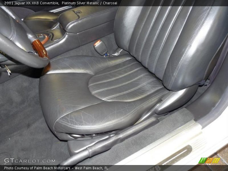 Platinum Silver Metallic / Charcoal 2001 Jaguar XK XK8 Convertible