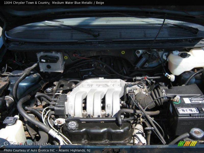 Medium Water Blue Metallic / Beige 1994 Chrysler Town & Country