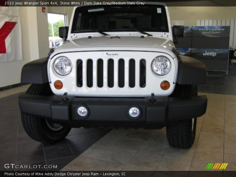 Stone White / Dark Slate Gray/Medium Slate Gray 2010 Jeep Wrangler Sport 4x4