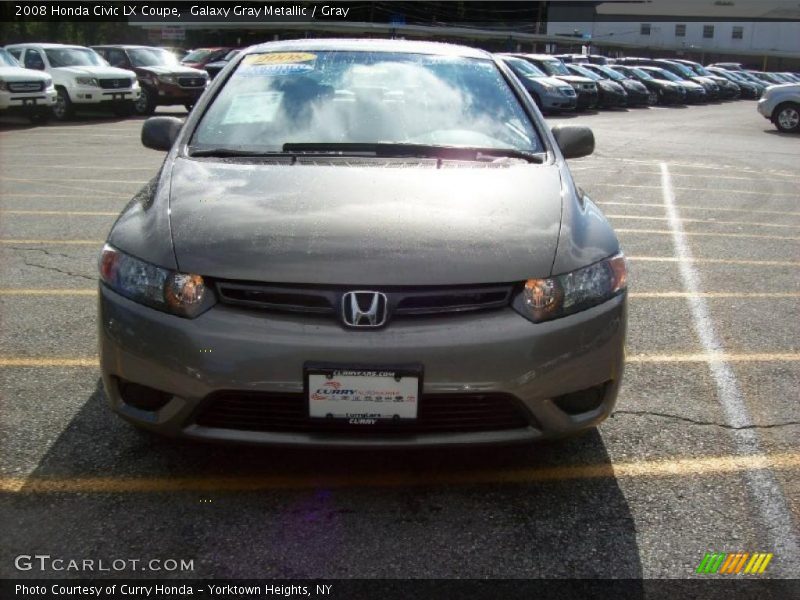 Galaxy Gray Metallic / Gray 2008 Honda Civic LX Coupe