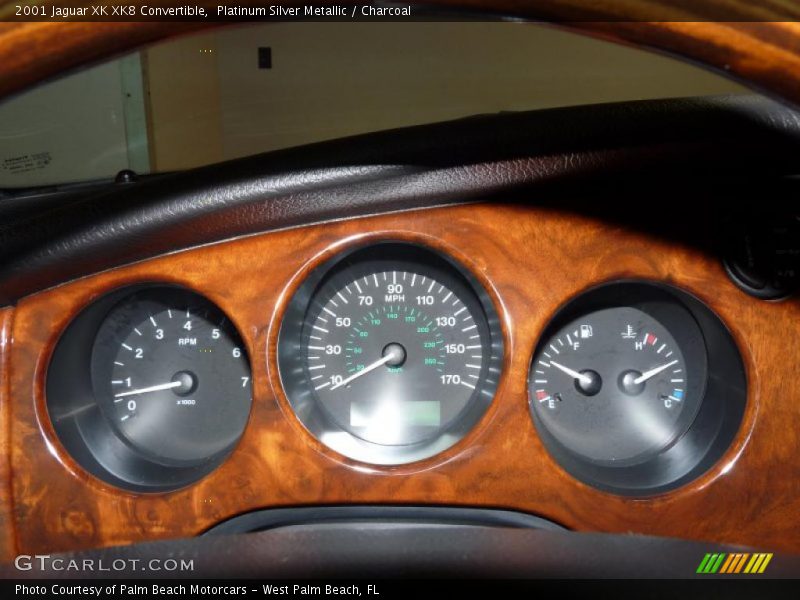 Platinum Silver Metallic / Charcoal 2001 Jaguar XK XK8 Convertible