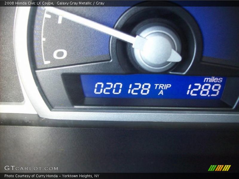 Galaxy Gray Metallic / Gray 2008 Honda Civic LX Coupe