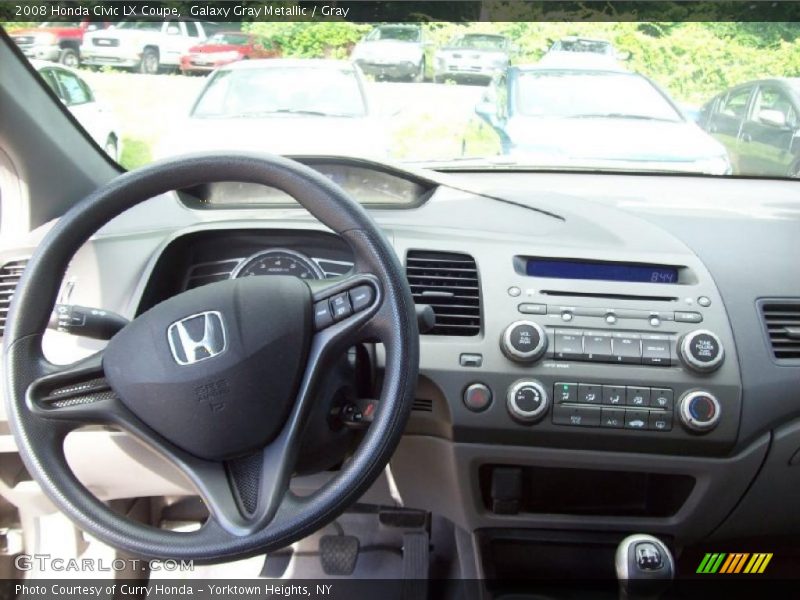 Galaxy Gray Metallic / Gray 2008 Honda Civic LX Coupe