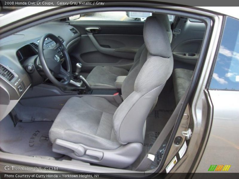 Galaxy Gray Metallic / Gray 2008 Honda Civic LX Coupe