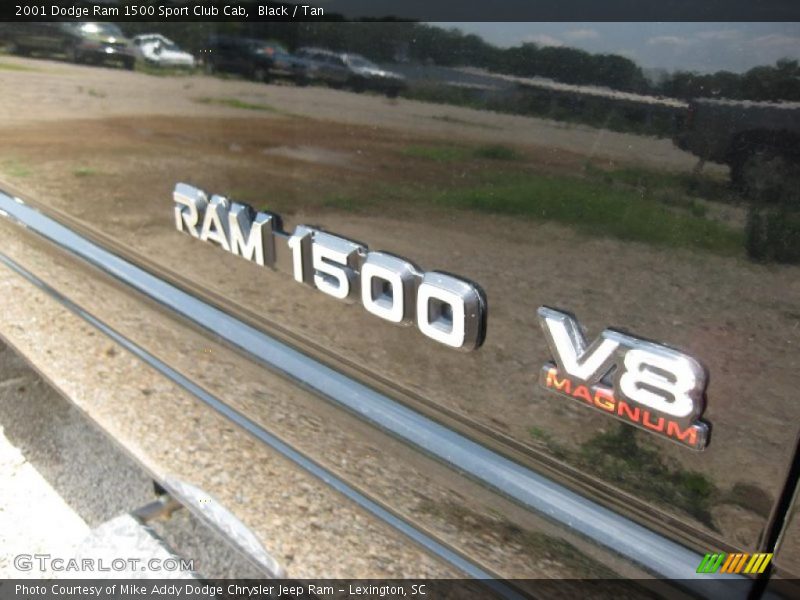 Black / Tan 2001 Dodge Ram 1500 Sport Club Cab