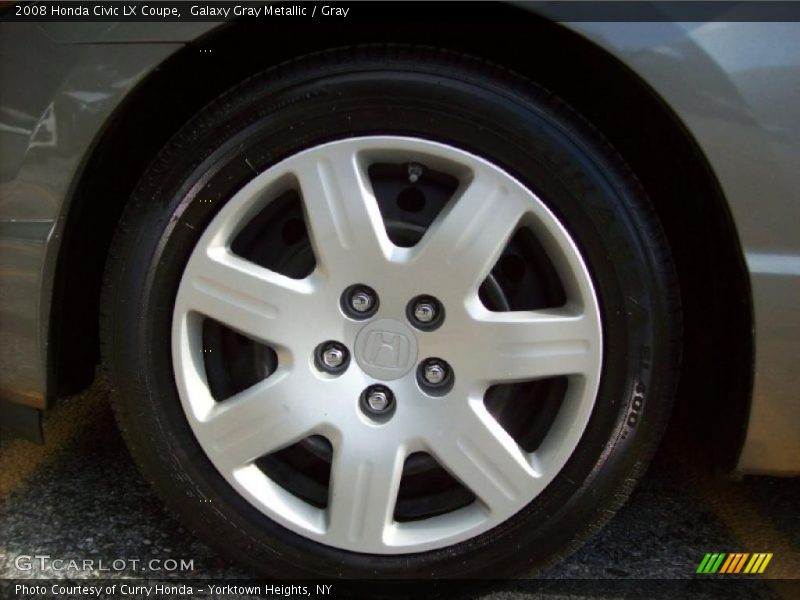 Galaxy Gray Metallic / Gray 2008 Honda Civic LX Coupe