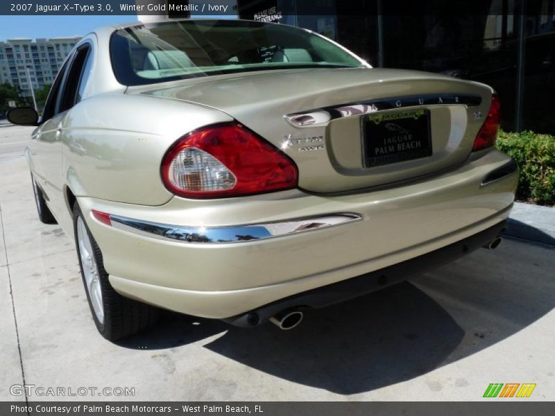 Winter Gold Metallic / Ivory 2007 Jaguar X-Type 3.0