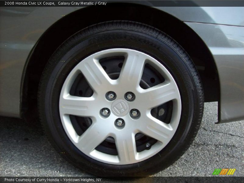 Galaxy Gray Metallic / Gray 2008 Honda Civic LX Coupe