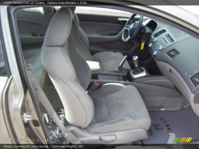 Galaxy Gray Metallic / Gray 2008 Honda Civic LX Coupe