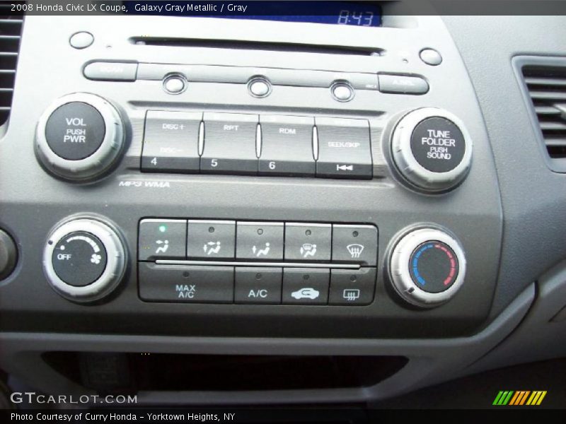 Galaxy Gray Metallic / Gray 2008 Honda Civic LX Coupe