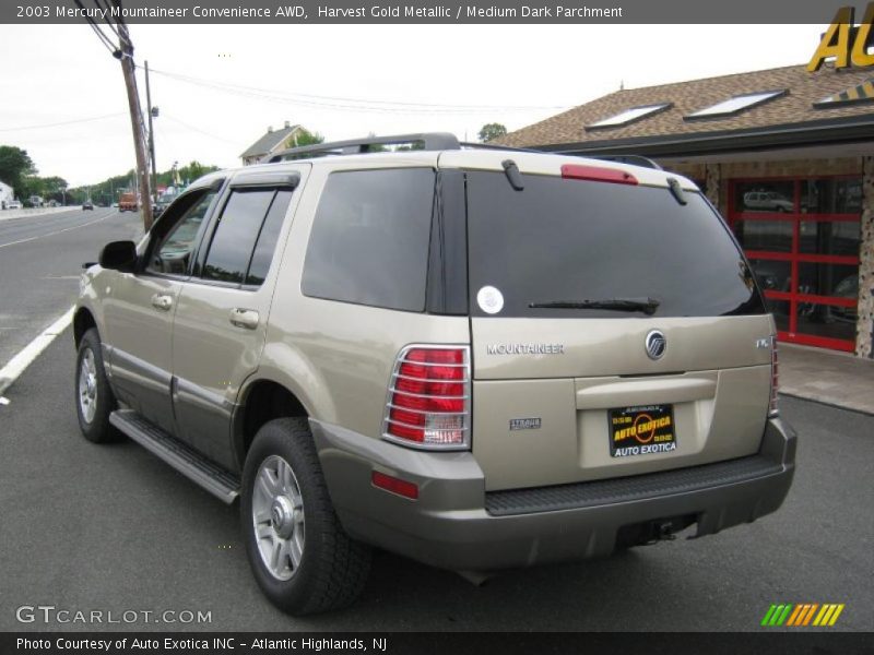 Harvest Gold Metallic / Medium Dark Parchment 2003 Mercury Mountaineer Convenience AWD