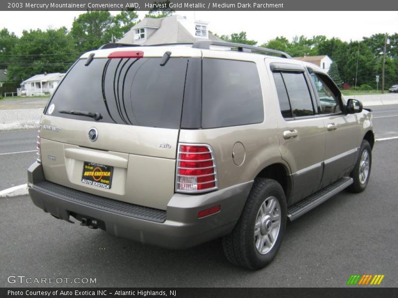 Harvest Gold Metallic / Medium Dark Parchment 2003 Mercury Mountaineer Convenience AWD